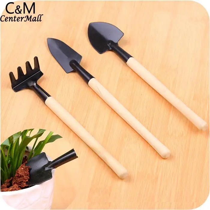 

3 Pcs/Set Spade Shovel Harrow Set Mini Spade Shovel Harrow Potted Durable Fashion Plants Gardening Tools