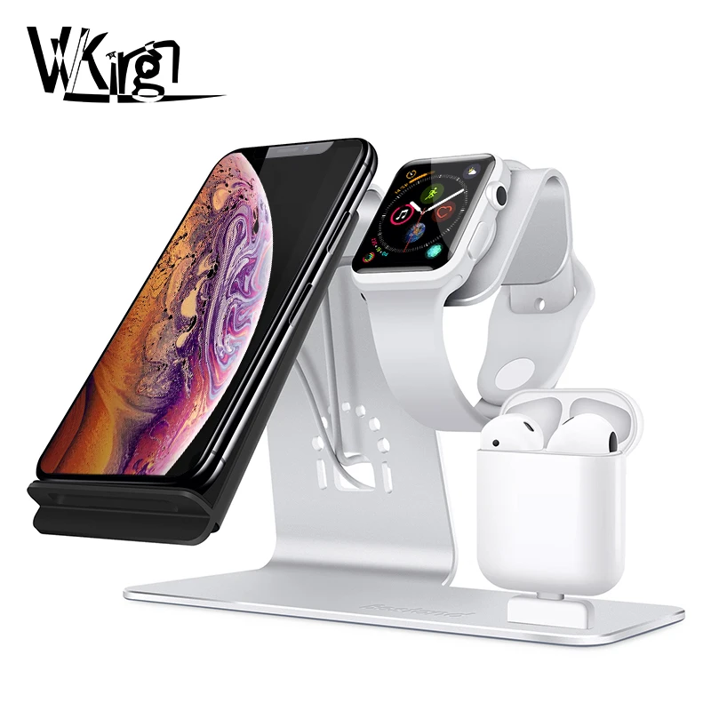 Беспроводное зарядное устройство VVKing 3 в 1 для iPhone X XS XR 8 Plus быстрая зарядка Samsung S9 S8