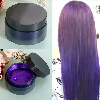 

100ML Disposable Hair Color Wax Dye One-time Molding Paste Hair Dye Wax Hair Styling Cream 5 Color Wax Mud-Best quality