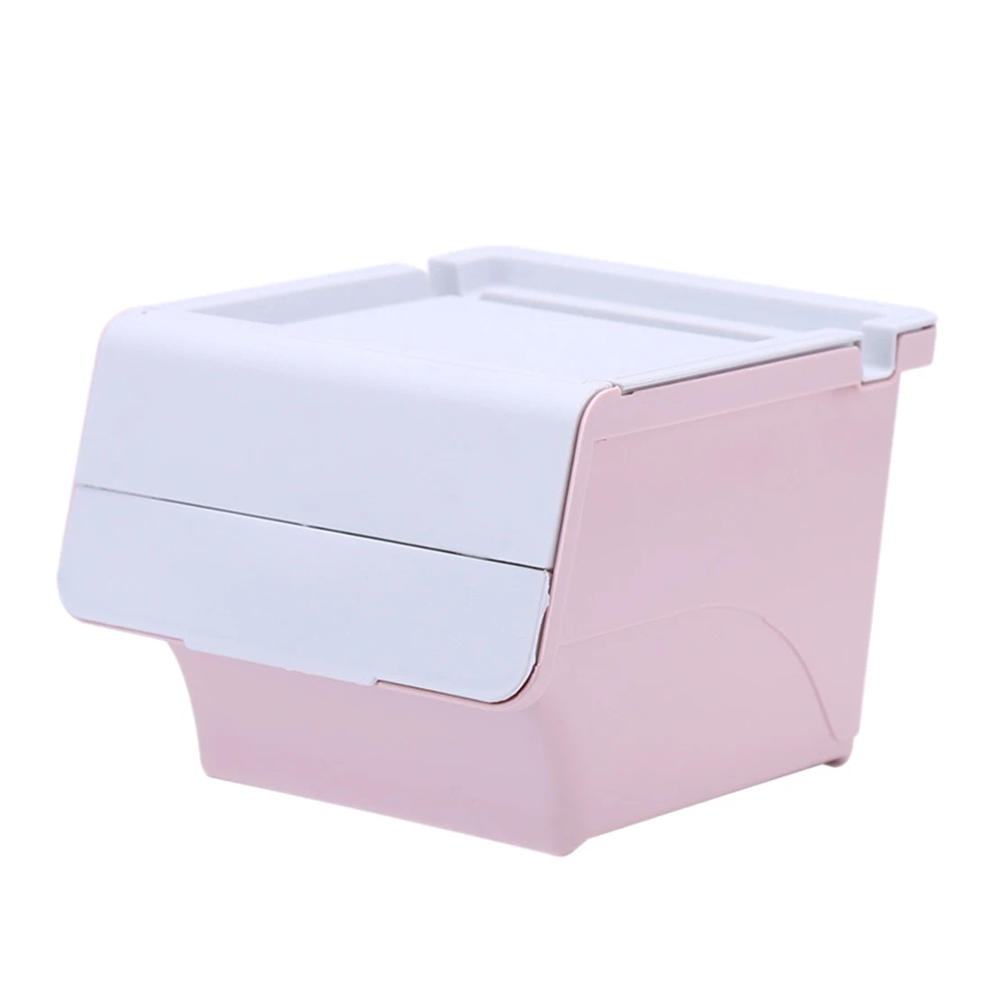 

HIPSTEEN Multi-Functional Lazy Mobile Phone Rack Support Home Office Desktop Sorting Storage Organizer Box with White Cover