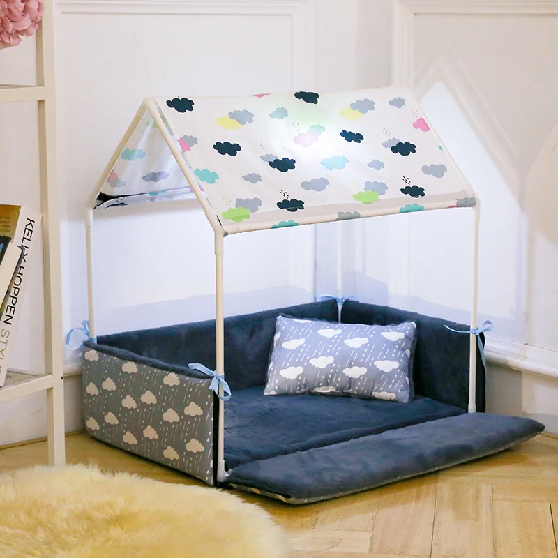 Puppy Lovely House Removable Cozy Home Dog Bed + Tent