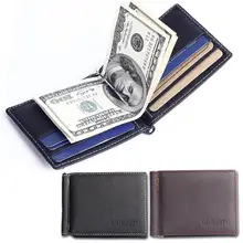Ультратонкий мужской кошелек, повседневный мужской кошелек из воловьей кожи, кожаный кошелек с зажимом для денег, мужской кожаный Роскошный кошелек