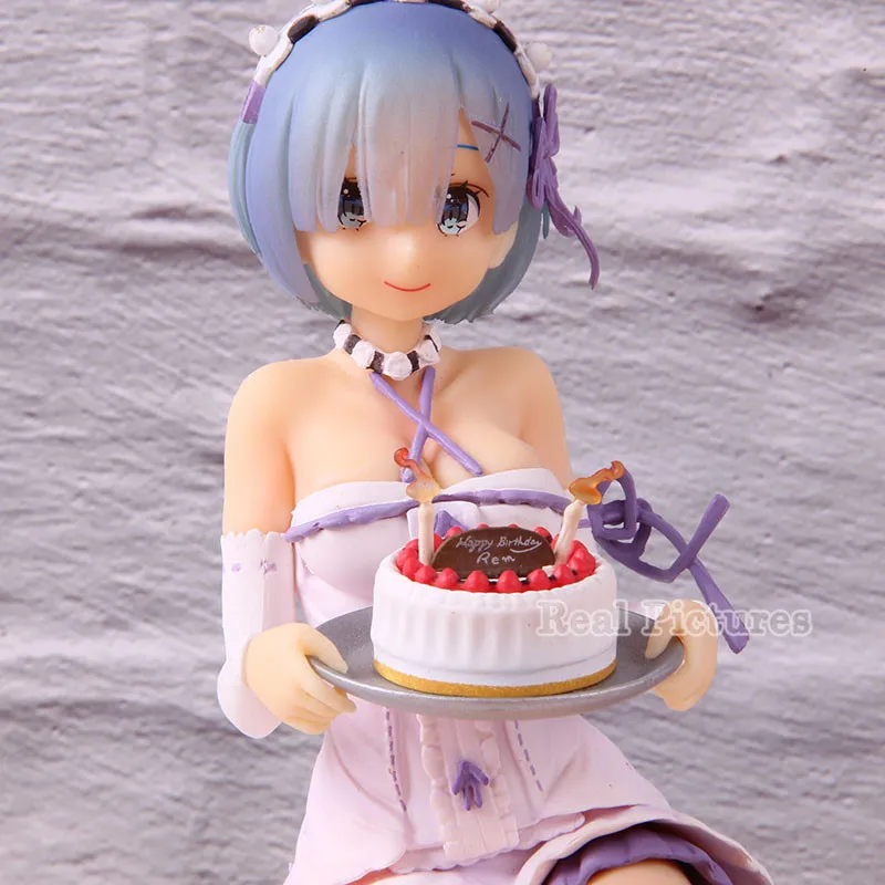 

Re:Life in a Different World from Zero Rem Birthday Cake Ver. PVC Re: Zero Rem Action Figure Collectible Model Toy Gift