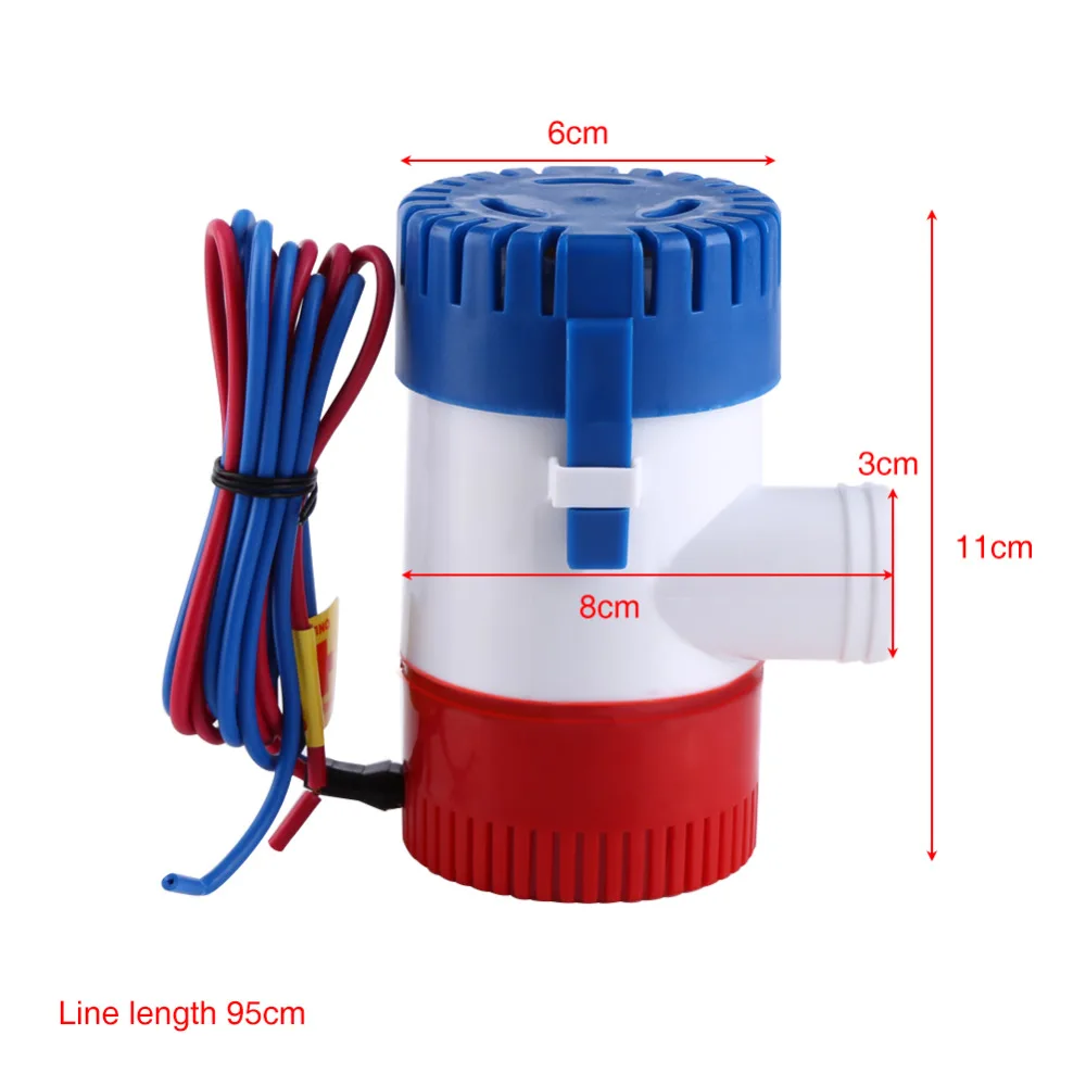 12V 3A 1100 GPH Электрический морской водяной Трюмный насос погружной для яхты лодки