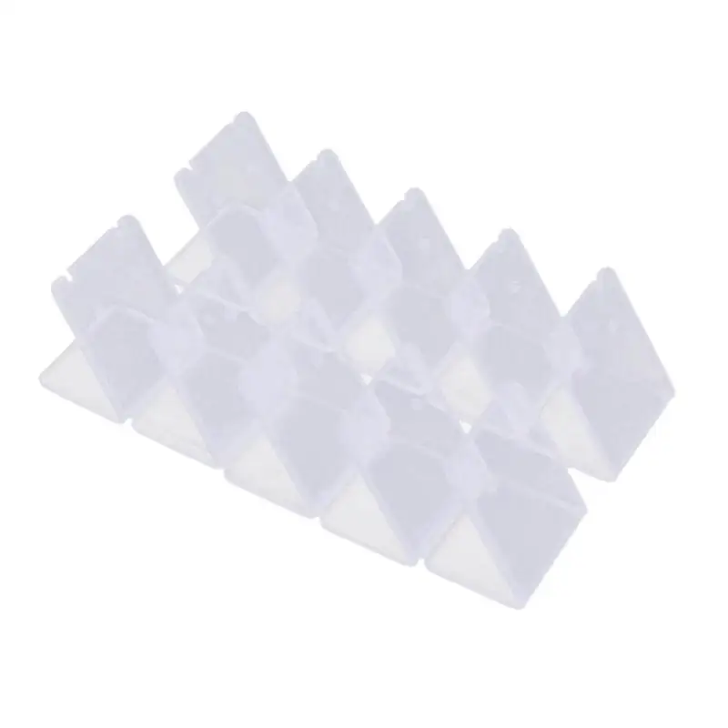 

10pcs Clear Acrylic Earring Jewelry Display Rack Stand Holder+Protect Flim