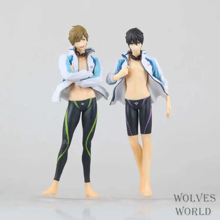 Huong аниме Figura 23 см бесплатно! Nanase haruka Тачибана Макото 1/8 Azione ПВХ фигурка Da Collezione