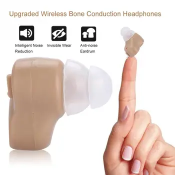 

Wireless Bone Conduction Headphones AUX IN for Hearing Difficulties with a Storage Box