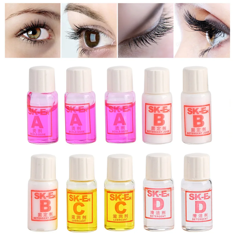 

Portable Eyelash Curling Lotion Perming Curler Liquid Eye Lash Long Lasting Perm Glue Kit Sets Makeup Cosmetics kits