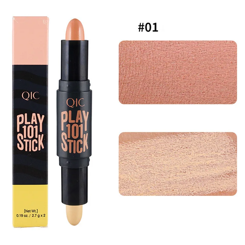 Двухсторонний корректирующий карандаш для лица Blushes светящийся бронзант контур