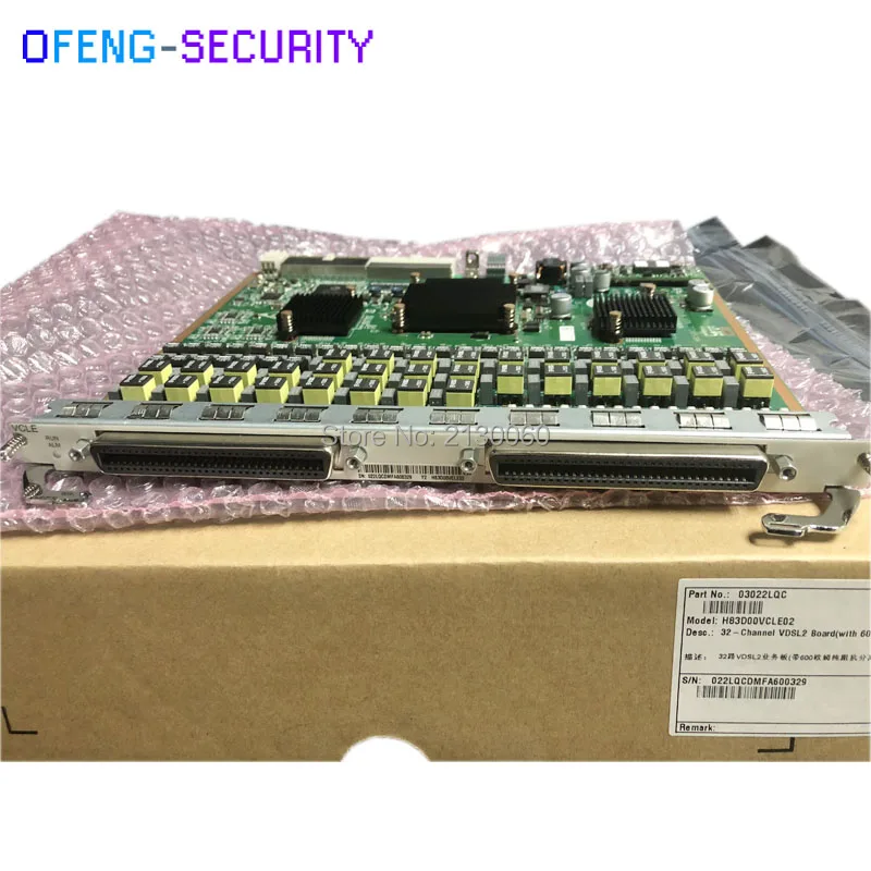 Оригинальный Huawei VCLE H83D00VCLE02 32 канальный VDSL2 плата (с 600 Ом сплиттер) для MA5616 MA5818