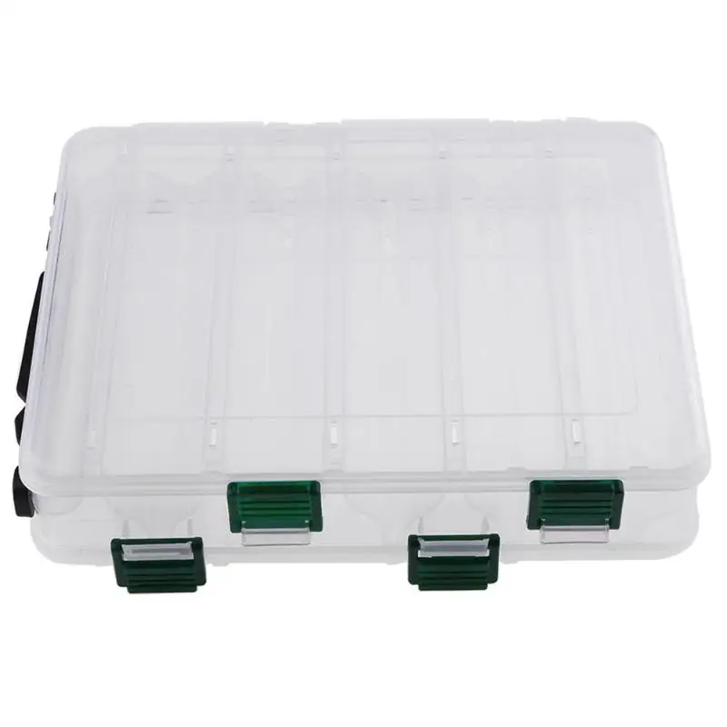 

Double Sided 5+5 Compartments High Strength Transparent Plastic Fishing Box