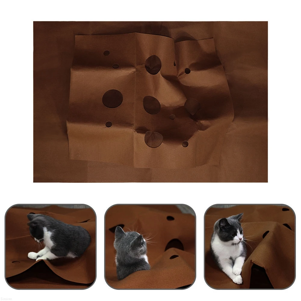 

Cat Toy Play Mat Pet Interactive Puzzle Sniffing Mat Non-woven Agility Training Bite Pads Dog Toy Catcher 3