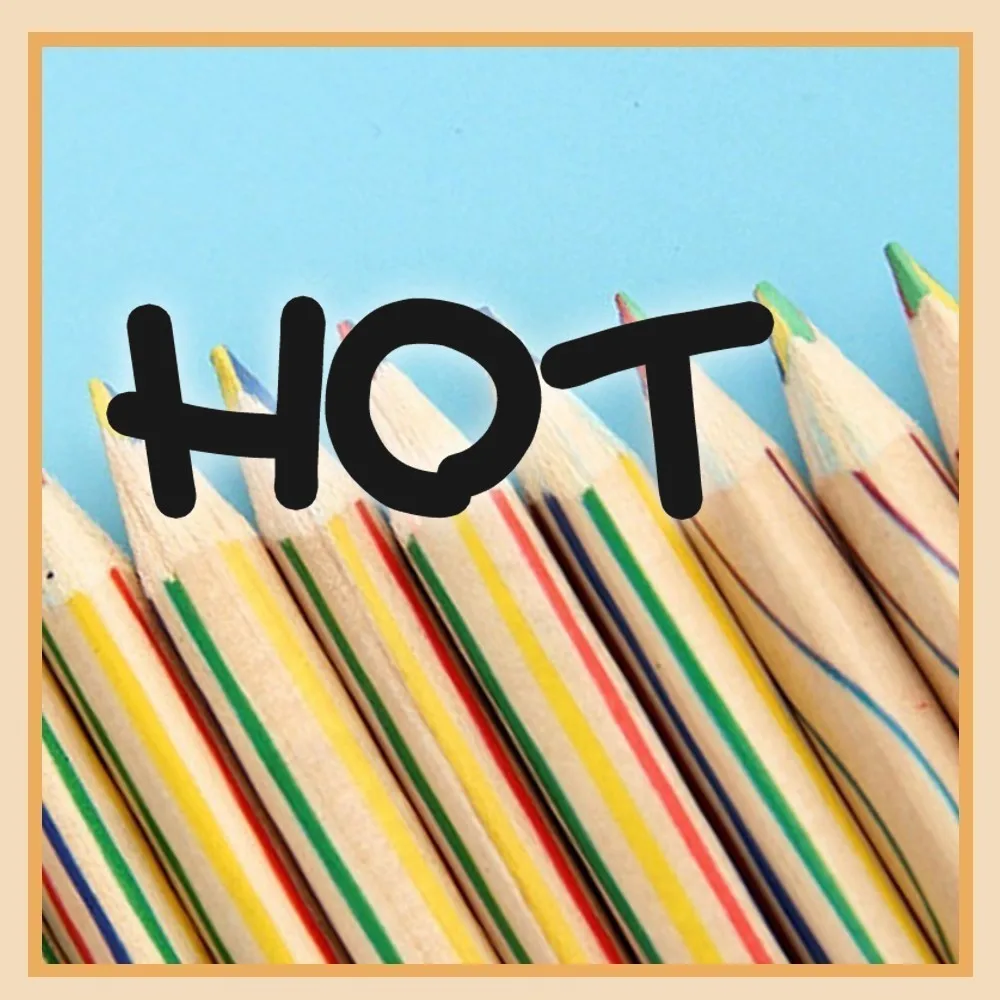 

Recommend Hot new products 50/120 creative beautiful painted four-color core gift triangle core children color pencil Beautiful