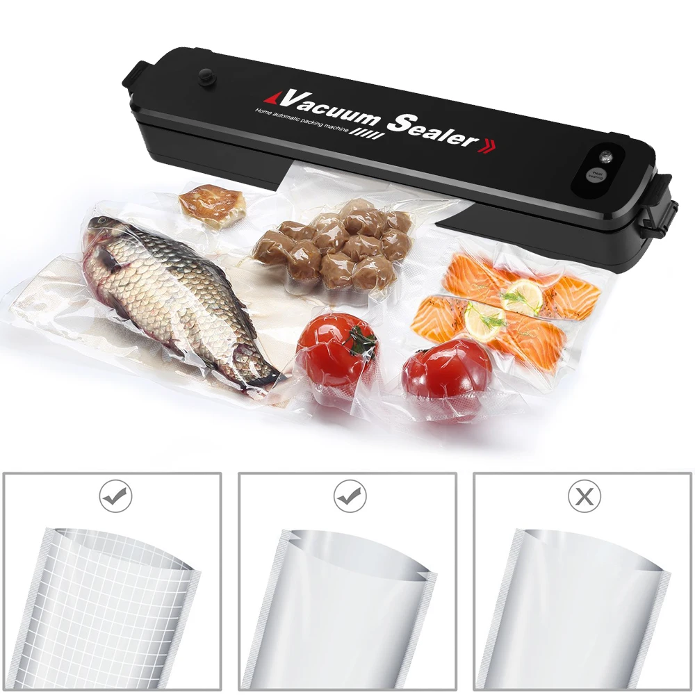 Machine Film Sealer Vacuum Packer Including 15Pcs Bags AC 100 240V