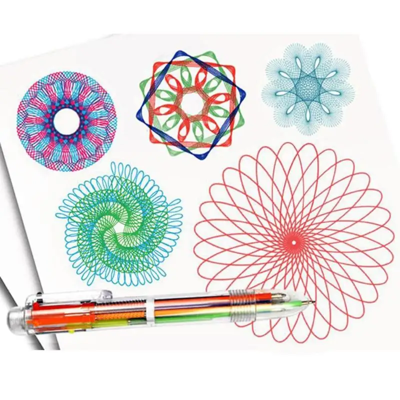 

Multi-function Puzzle Painting Spirograph Geometric Ruler Drafting Tools For Students Drawing Toys Children Learning Art Tool
