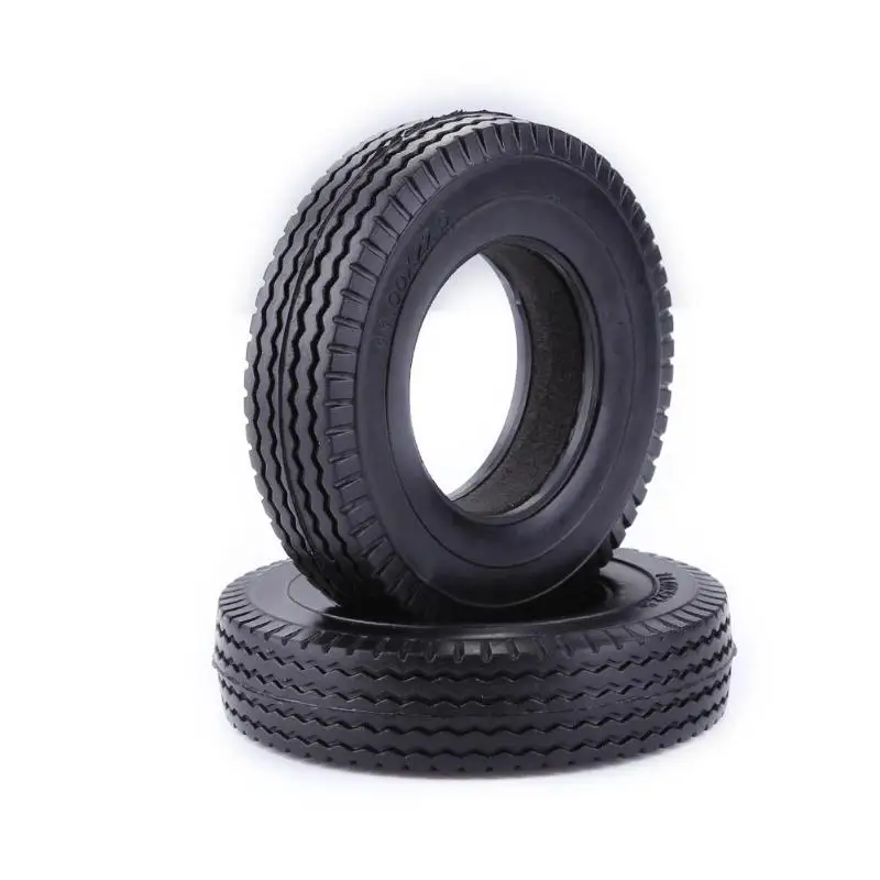 RC Car Toy 2pcs 114 Rubber Trailer Car Tyres for Tamiya Tractor Truck Universal Front  and Back Tire RC Crawler Car Parts