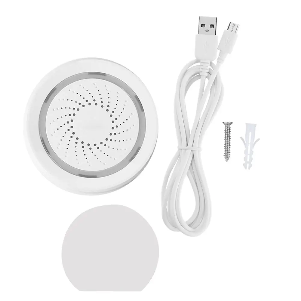 

WiFi Wireless Smart Smoke Detector Siren Alarm Sensor USB Power Supply 2019