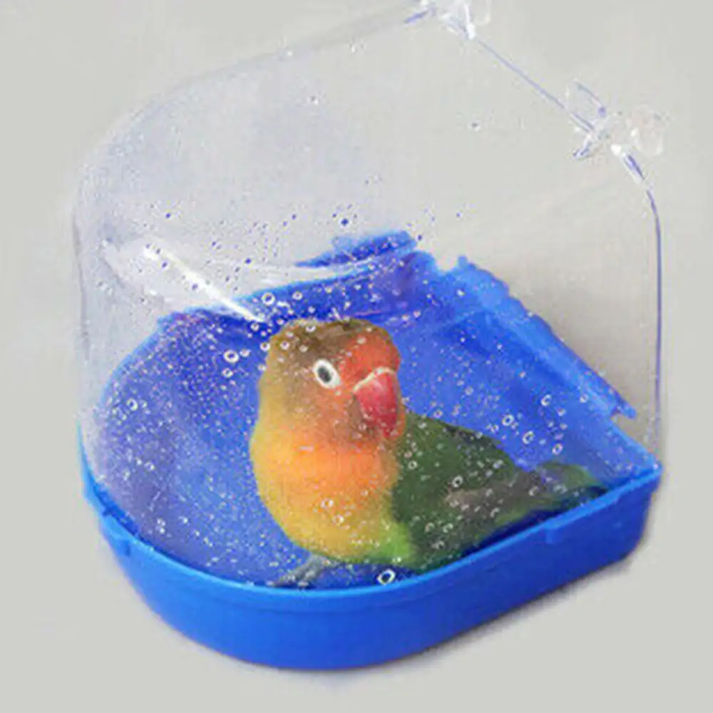 Кормушки для птиц водяная ванна для домашних животных клетка для попугая Ванна клетка для птиц подвесная миска товары для домашних животных