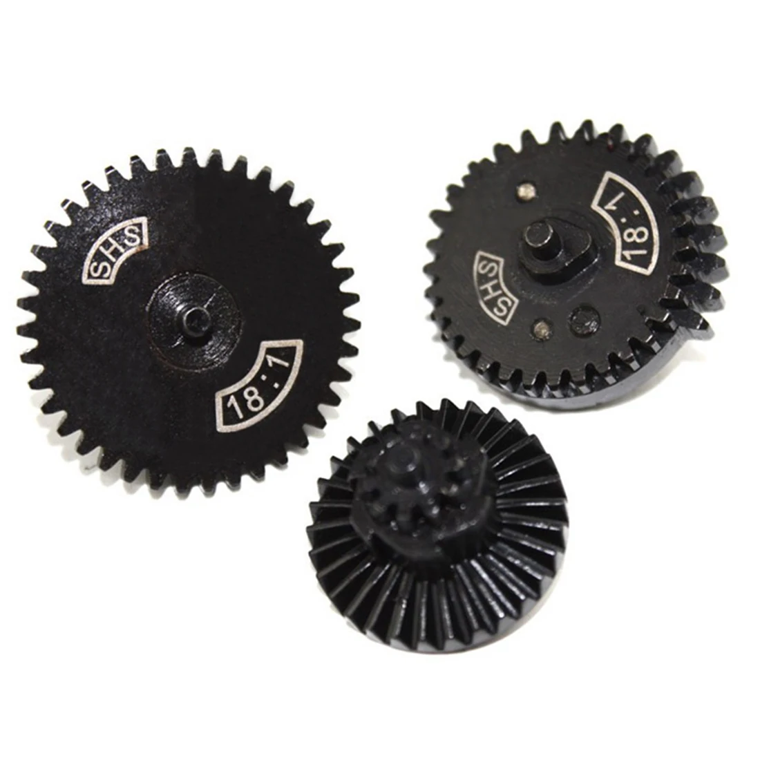 

SHS 18/1 Straight Tooth Steel Gear Set for JM Gen.8/JM Gen.9 Water Gel Beads Blaster Modificaton and Upgrade - Black
