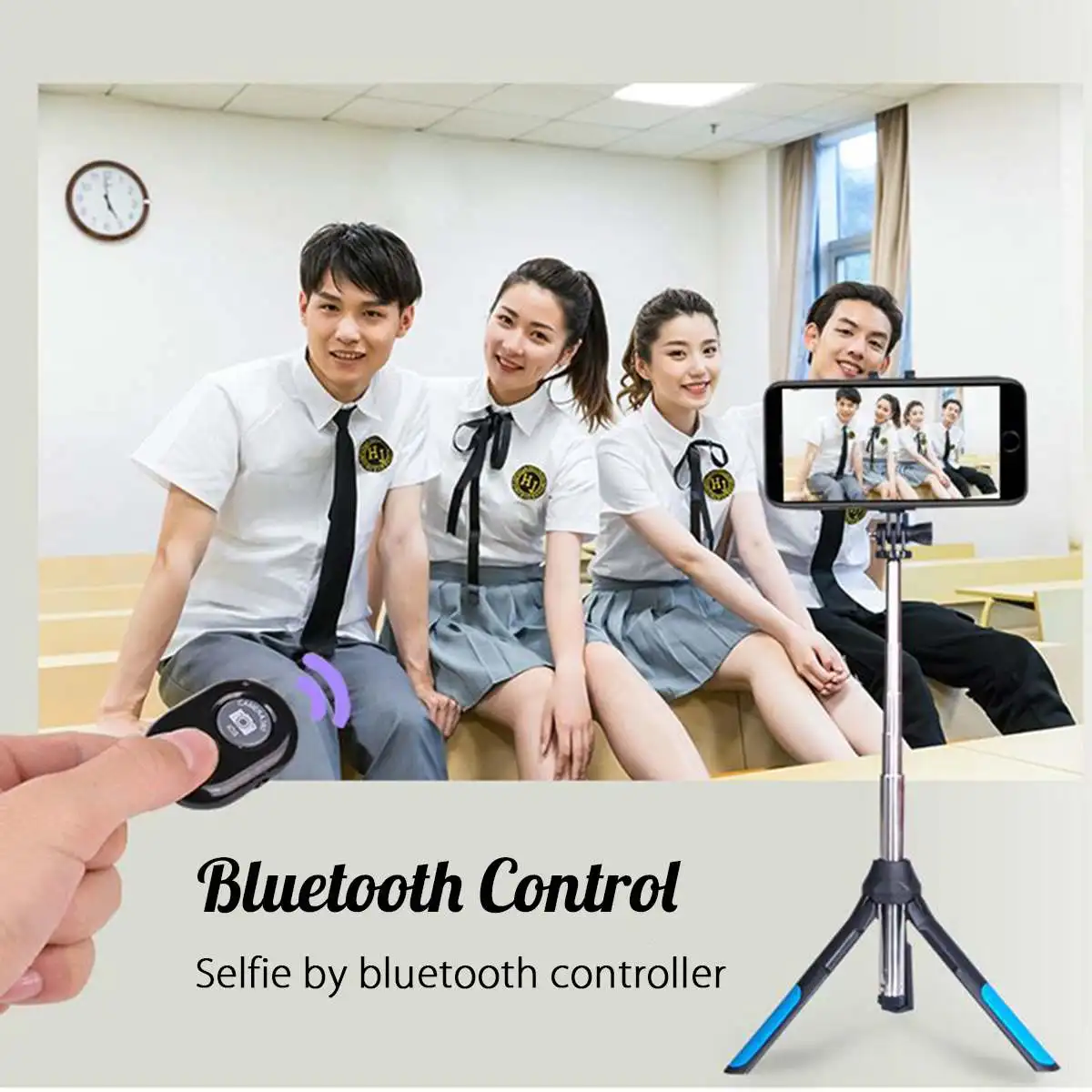 3 в 1 штатив для камеры bluetooth селфи палка Беспроводной монопод Gopro 5 6 7 спортивная SLR