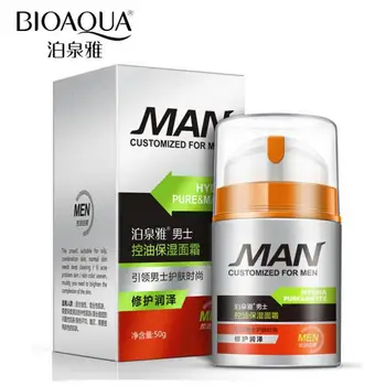 

2019 Sale Real Male Mizon Bioaqua Brand Men Skin Care Deep Hydrating Oil-control Face Cream Anti Wrinkle Day 50g