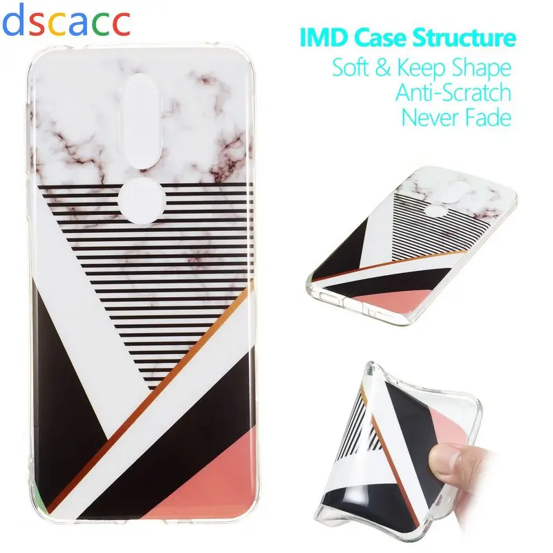 

DSCACC Unique Deluxe Marble Granite IMD Soft TPU Cover Case for Nokia 7.1 100pcs