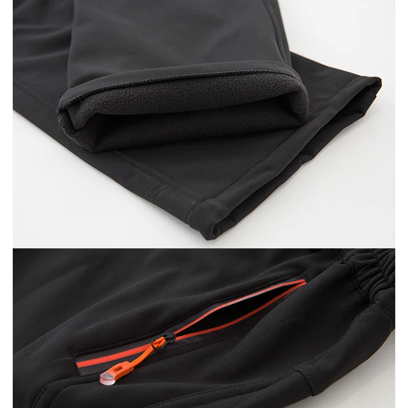 TRVLWEGO de los hombres de las mujeres de invierno al aire libre Camping pantalones de Trekking senderismo escalada suave de Deportes de lana de esquí Pantalones