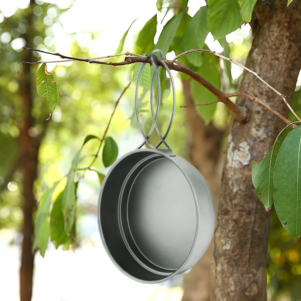 

TOMSHOO 350ml titanium frying pan Outdoor Sports Camping Activities 350ml titanium frying pan