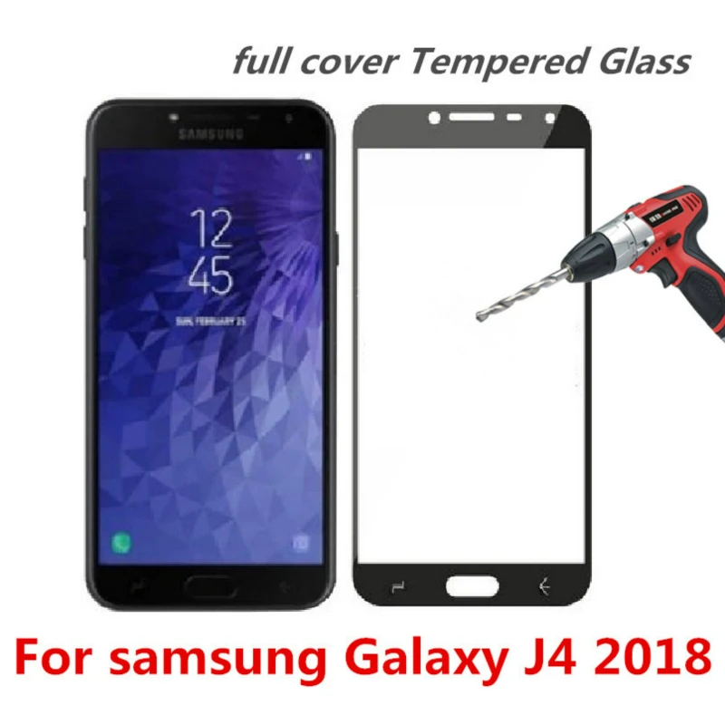Полностью покрывающее закаленное Стекло для samsung Galaxy J4 2018 J 4 J400 J400F Экран защитный