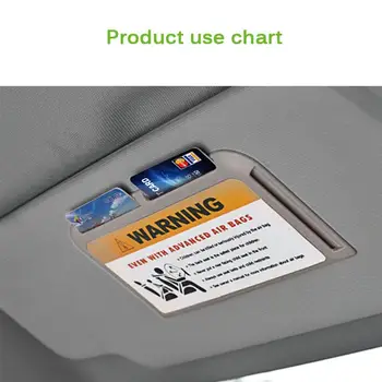

Car Sun Visor Parking Card Holder Number Charge Car Parking Card Holder High-speed IC Card Clip Card Bills Documents Holder