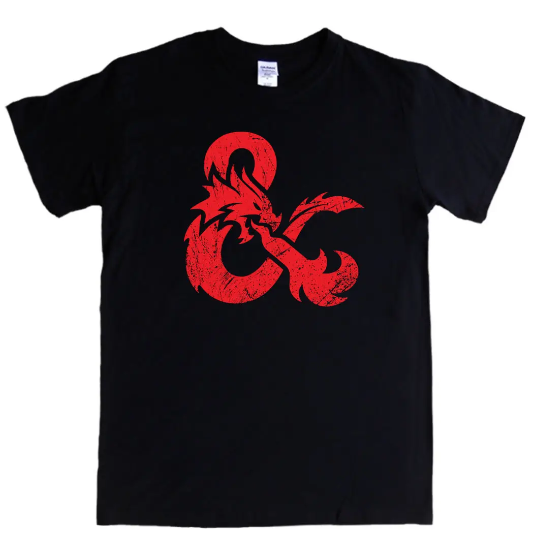 DUNGEONS & DRAGONS LOGO T-shirt S - 3XL Rpg Role Playing Print MENS T Shirt Casual Short Sleeve for Men Clothing Summer