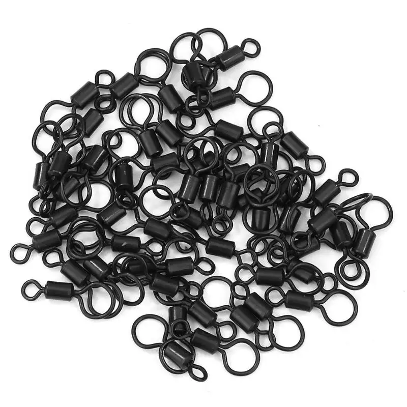 

Fishing Connector Ball Bearing Swivel Solid Rings Hooks