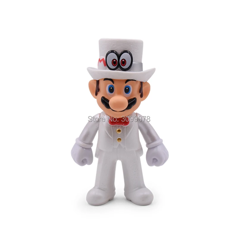 13cm Super Mario Bros Luigi Mario Yoshi Koopa Yoshi Mario Maker Odyssey Mushroom Toadette PVC Action Figures Toys Model Dolls