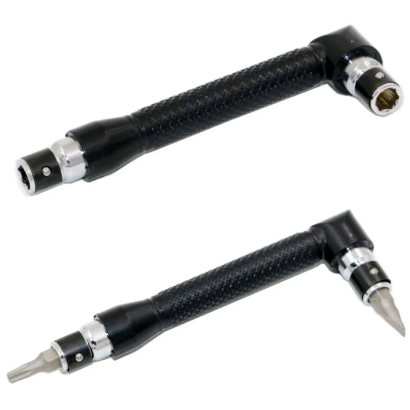 

L-Shape Screwdriver Bit Two Way 1/4 Inch Hex Socket Torque Wrench Universal Double Head Hand Tool Ratchet Wrench Tools Driver