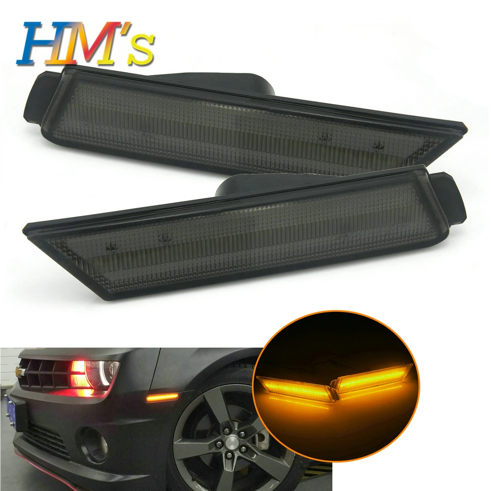 Koop Voor Chevy Camaro 2010 2011 2012 2013 2014 2015 Auto Front Amber Achter Red Side Marker Lamp Richtingaanwijzers SMD LED Licht Voor Camaro