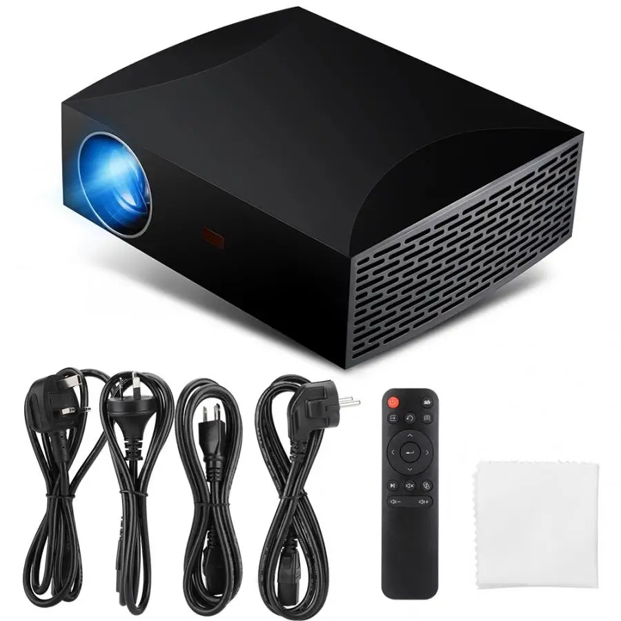 5500Lm HD 1080P LED Smart Projector Home Theater HDMI Smart Home Built-in Speakers Movie Player US EU UK AU Plug Optional