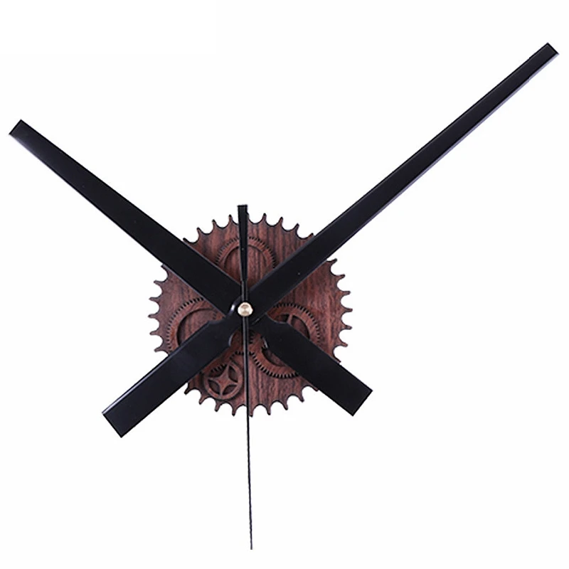 

New-Retro Noiseless Wall Clock Silent Movement Kit Mechanism Parts With Clock Hands Wall Clock Diy Repair Parts Mahogany
