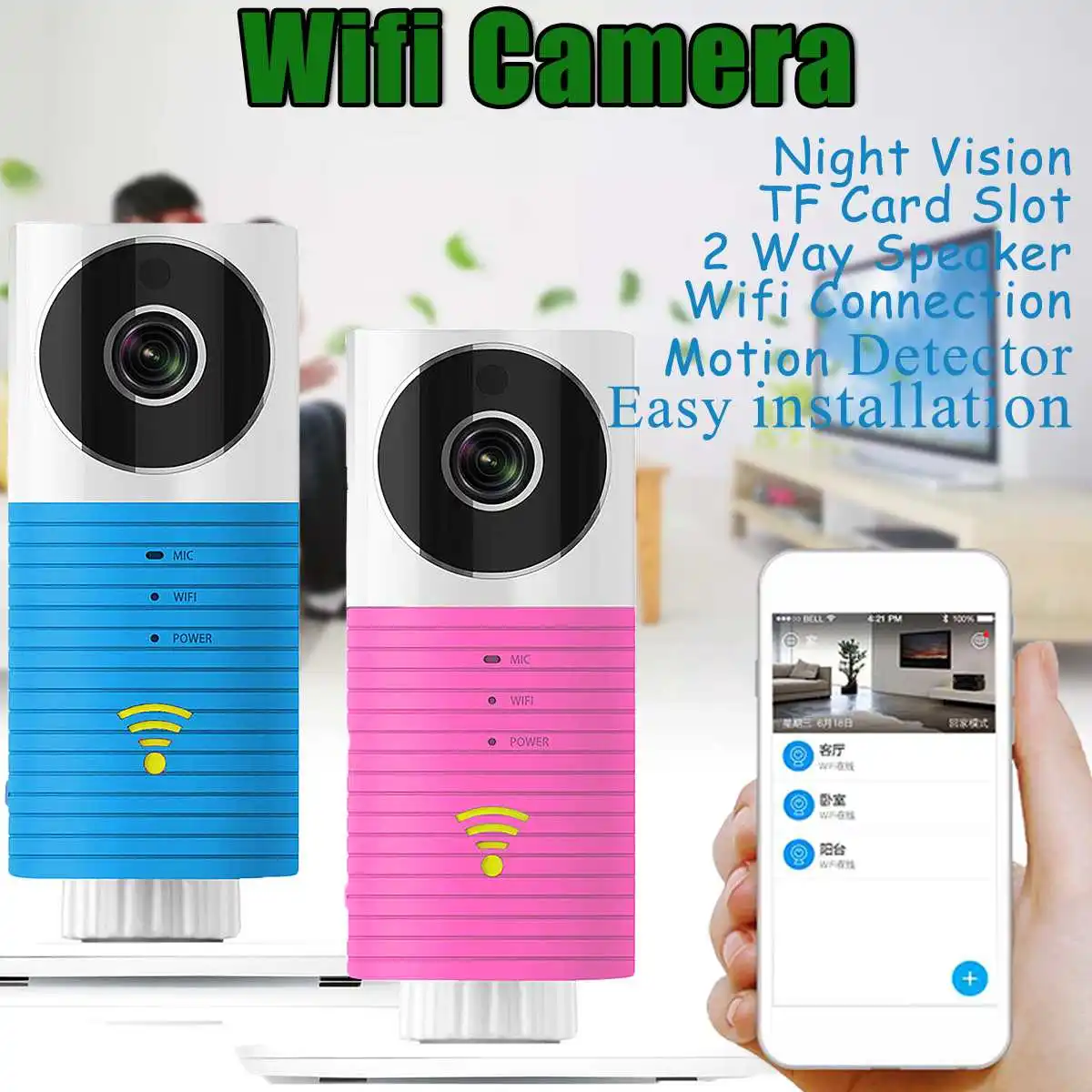 

1080P IP HD Camera Wireless Home Security IP Camera Surveillance Camera Wifi Night Vision CCTV Camera Baby Monitor 2 way Speaker