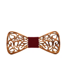 Зебра деревянный полый галстук-бабочка ручной работы винтажный экологический европейский и американский галстук-бабочка горячий деревянный галстук-бабочка галстук мужской костюм