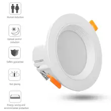 Датчик движения человека светодиодный потолочный световой радар Индукционная ванная комната балкон лампа