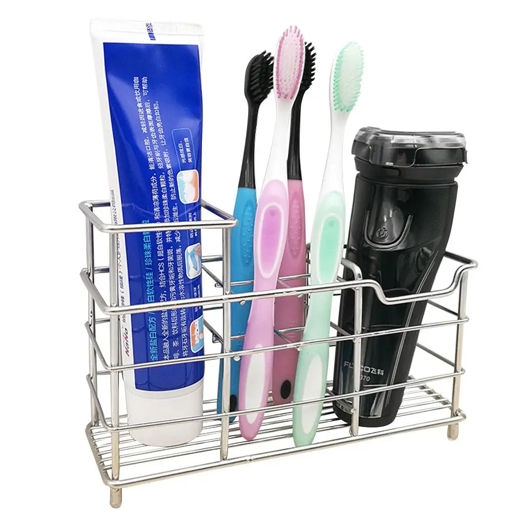

AsyPets Stainless Steel Separated Toothbrush Holder for Bathroom Storage