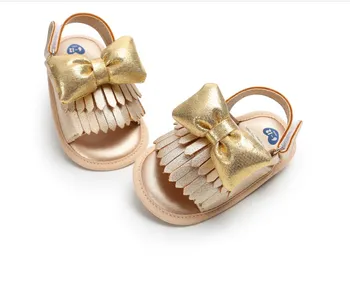 

Pudcoco New Brand Newborn Kid Baby Girl bow-knot Sandals Summer Casual Crib Shoes First Prewalker