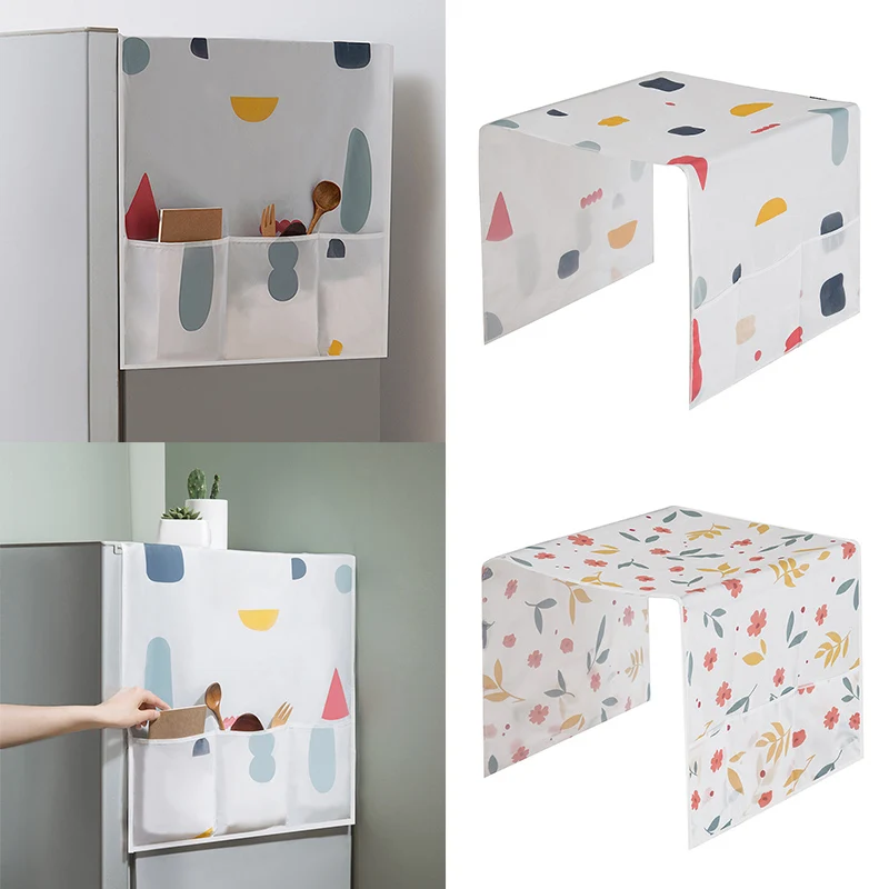 

Sale 1PC Waterproof Freezer Top Bag Fridge Storage Bag 130*54cm Refrigerator Dust Cover Refrigerator Organizer Household