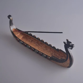 

1Pc Funny Dragon Boat Incense Handmade Painted Incense Burner 24*12*5cm Home Figurines & Miniatures Support Drop Shipping