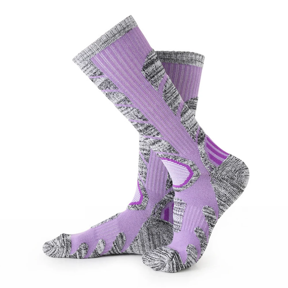 1 пара Спортивные Компрессионные носки лыжные осенне-зимние длинные носки для бега пешего туризма баскетбола футбола эластичные нижние спортивные носки