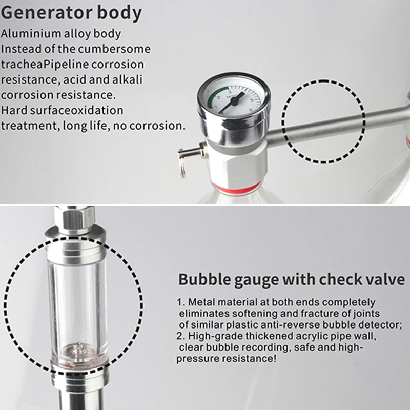 Аквариум DIY CO2 система генератора комплект Регулировка воздушного потока домашняя вода трава CO2 Соленоидный клапан цилиндр диффузор