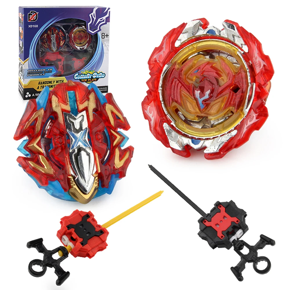 

XD168-7J Beyblade Burst Gyro Starter Set Arena Metal Fusion Fighting Two Way Rotation Pull Pod Launcher Spinning Tops