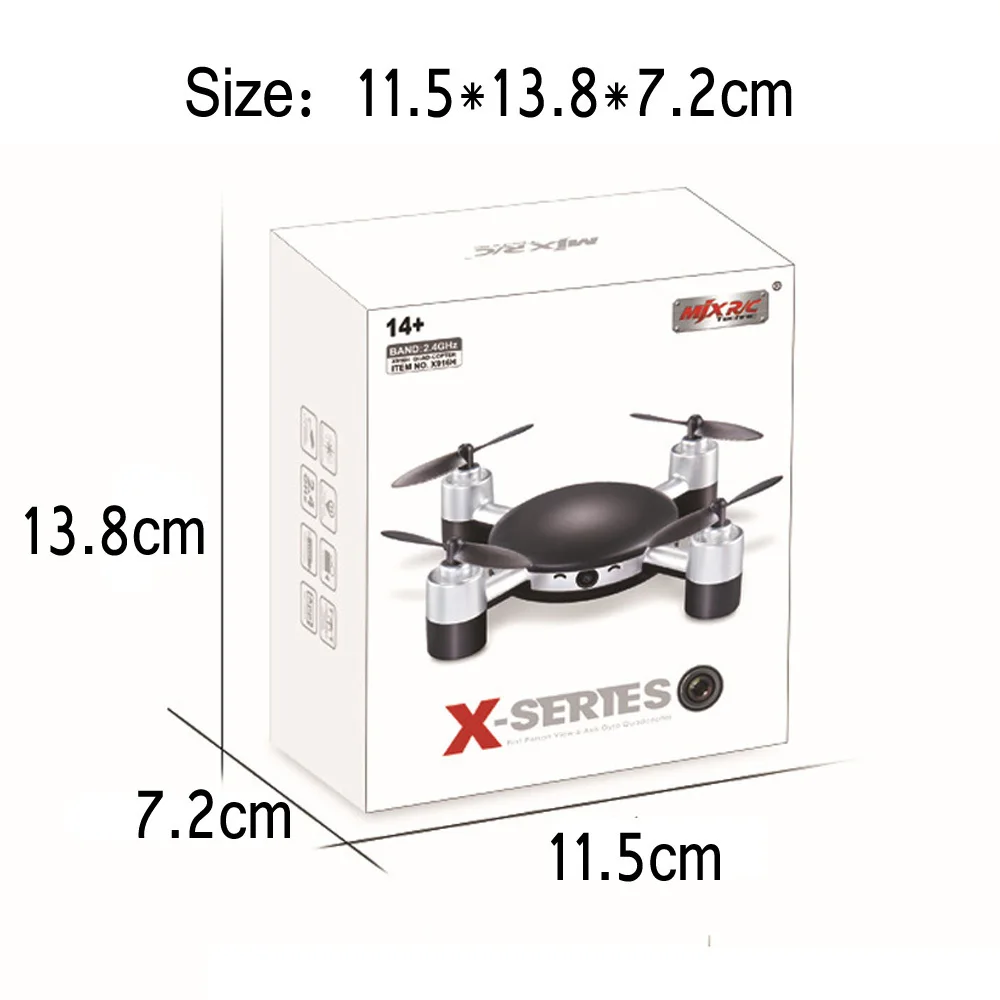 MJX X916H Mini Wifi Drone 0.3MP Camera RC Micro Quadcopter 2.4GHz 6-Axis Gyro Headless Mode With APP Control