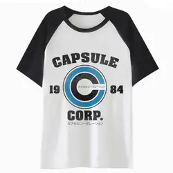 Capsule Corp Футболка harajuku для мужчин Уличная Мужской Забавный Хип Хоп футболка верхняя одежда футболка C4137