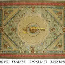 Топ Мода Tapete Подробнее о 9,9 'X 13,4' ручной Узелок толстый плюшевый французский коврик «савонри» ковер сделан на заказ ysal565gc88savyg2